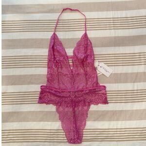 IN BLOOM JONQUIL NWT | LACE JULIET TEDDY SLEEPWEAR JUE097 IN ORCHID PINK | SMALL